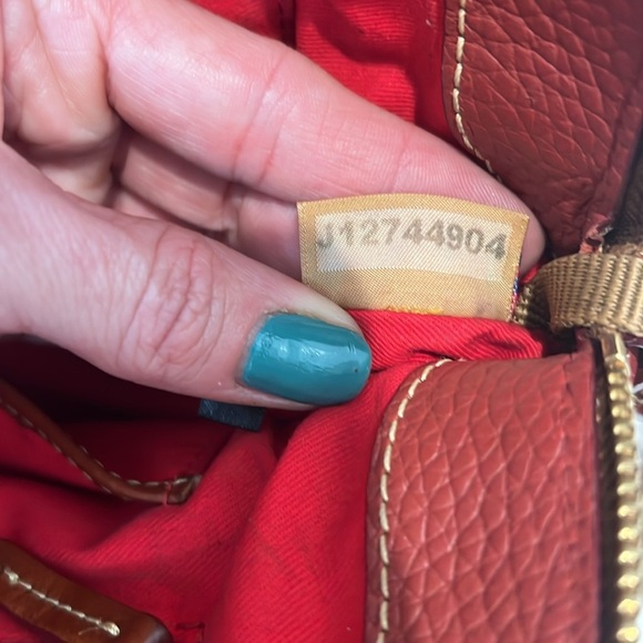 Dooney & Bourke Aubrey terra cotta pebbled Leather Satchel. - Picture 12 of 15